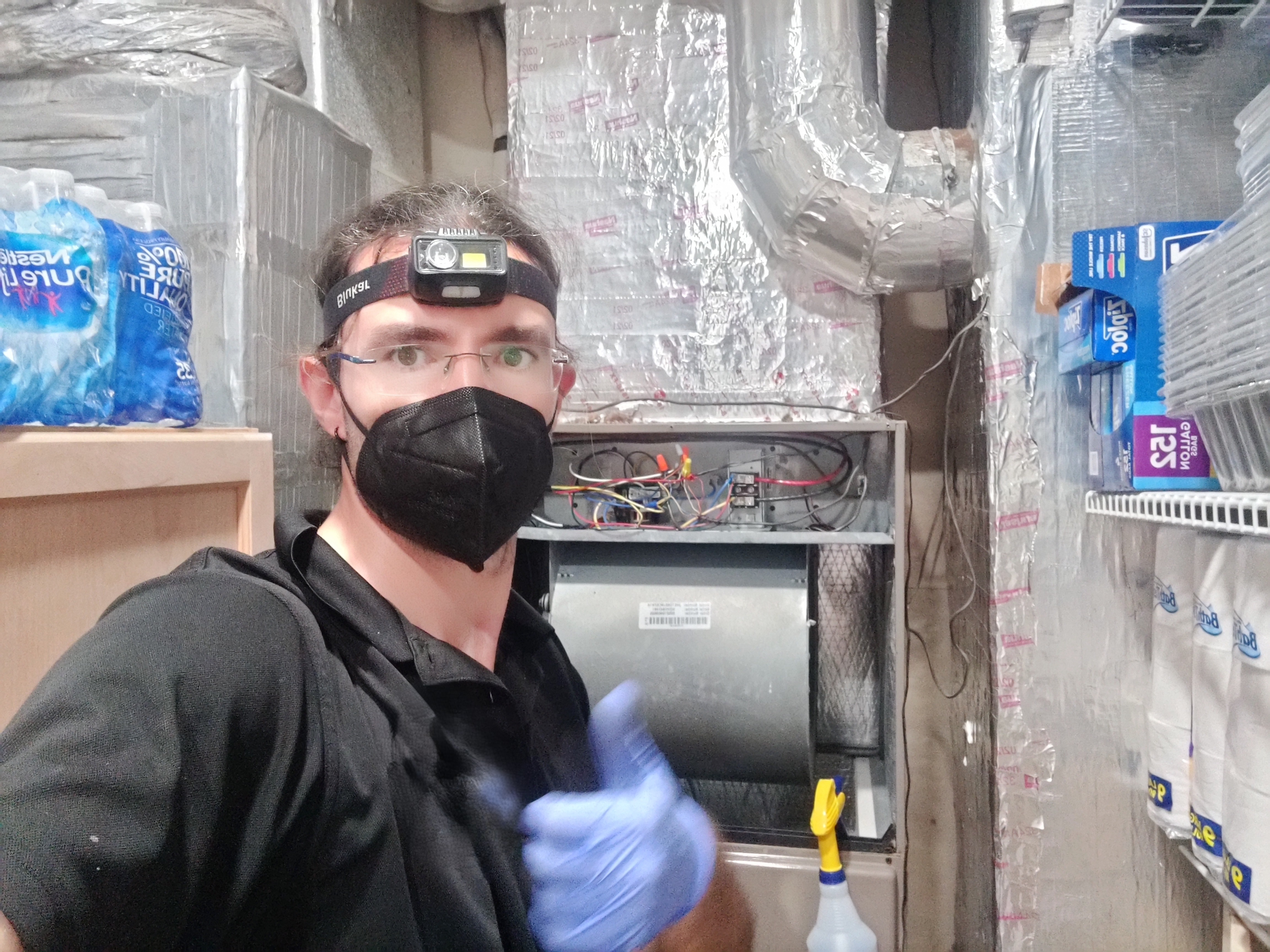 Completed dryer vent installation project in Tampa FL